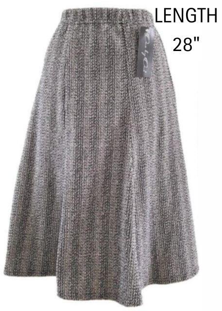 Checkered Muse Tweed Skirt